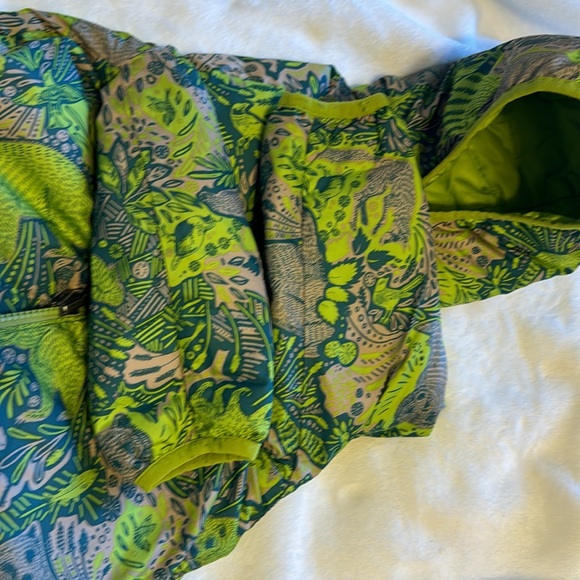 Patagonia Baby Reversible Down Sweater Hoody Insulated Jacket   6-12 monts - Picture 11 of 12